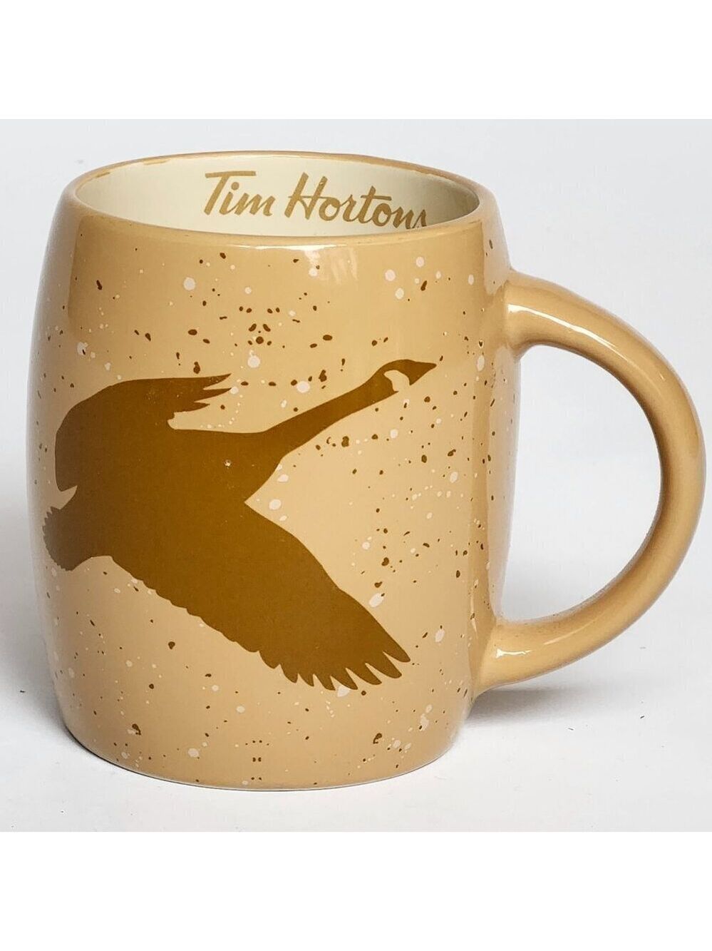 Tim Hortons goose mug 2016 LIMITED EDITION #16 Flying Goose Stoneware Look